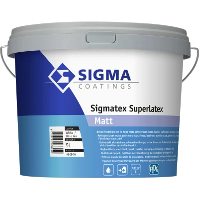 Afbeelding van Sigmatex Superlatex Matt Muurverf 5 liter Mengbaar