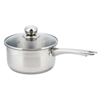 Afbeelding van Kinghoff 4322 Steelpan met deksel 14 cm 7 diep 1 liter