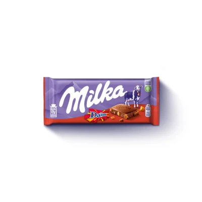 Afbeelding van Milka Daim Chocolade Reep 100 Gram