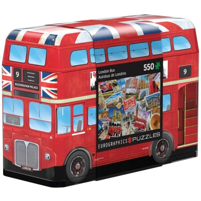 Afbeelding van Puzzel in blik london bus eurograpics 550 stukjes