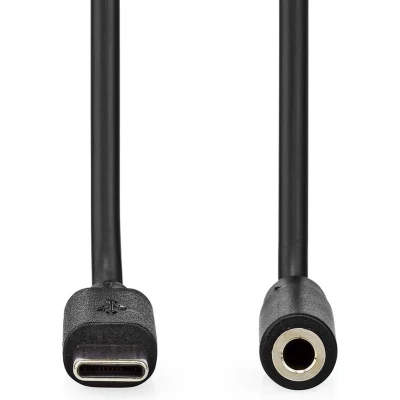 Afbeelding van USB C naar jack adapterkabel Nedis 1 meter