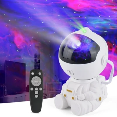 Afbeelding van Astronaut LED Starry Sky Projector, Ster Galaxy Projector met Afstandsbediening, Verstelbare Snelheid en Helderheid Night Light Aurora Lights