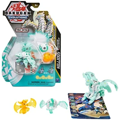 Afbeelding van BAKUGAN Evolutions&#039; Power Up 3 pack met 1 Platinum Series Ball (Haos Nillious) en 2 nanogan (Pyrus Chrysalin, Haos Riptide)
