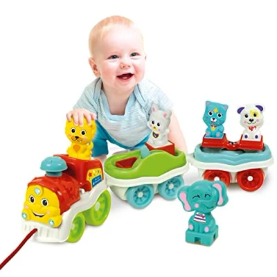 Afbeelding van Clementoni Animali 3 sprekend, interactief en uittrekbaar, elektrische speelgoedauto spel voor kinderen 1 jaar (Italiaanse versie), gemaakt in Italië, meerkleurig, 17740