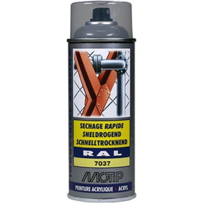 Afbeelding van motip industrial ral 7037 stof grijs 400 ml 07024