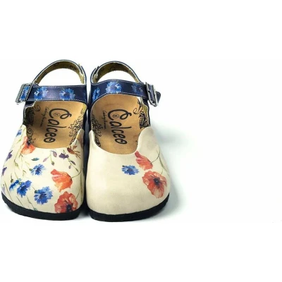 Afbeelding van GOBY Flowers Clogs Slippers Hoge kwaliteit Handmade Maat 36