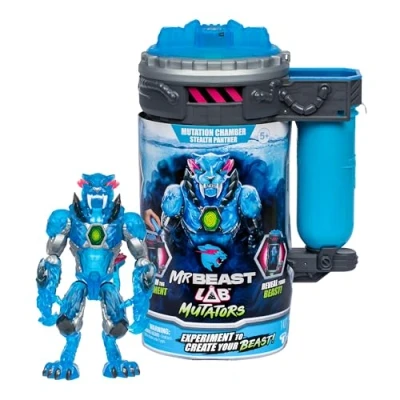 Afbeelding van MrBeast Lab Mutators, Mutate The Ultimate Beast Mutators. Perform Experiment, release a Stealth Panther Action Figure. 3 om te verzamelen