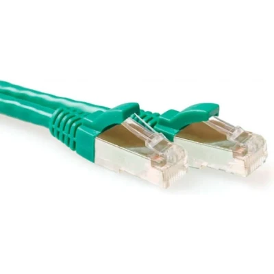 Afbeelding van ACT FB6715 SFTP CAT6A Patchkabel Snagless Groen 15 meter