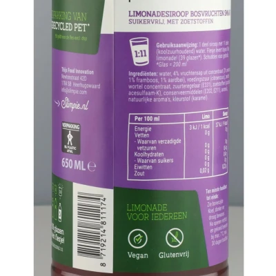 Afbeelding van 6x Slimpie Siroop Bosvruchten 650 ml