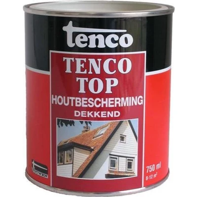 Afbeelding van Tencotop Deur &amp; Kozijn Dekkend Hoogglans RAL 9001 Crème Wit 750 ml
