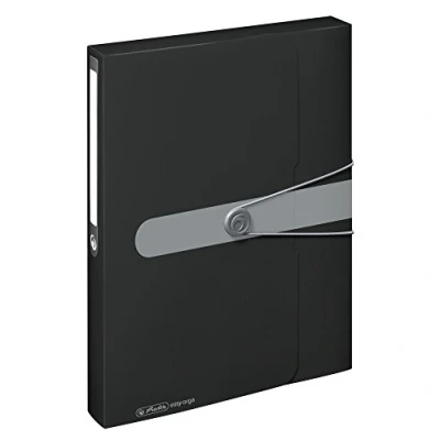 Afbeelding van Herlitz 11206117 Documentbox A4 PP zwart