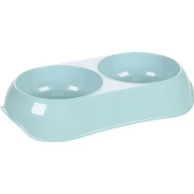 Afbeelding van Flamingo Pet Products MUK Double Recycled Plastic Bowl 2 x 200 ML voor honden en katten. FL 521592