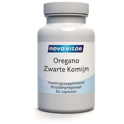 Afbeelding van Nova Vitae Oregano olie met zwarte komijn 60 capsules