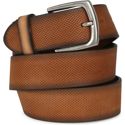 Afbeelding van Suitable Riem Leer Cognac Bruin maat 95 Heren Herenkleding Herenriem