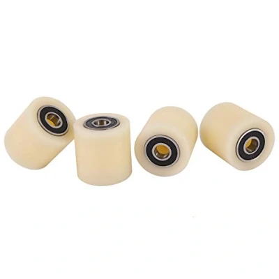 Afbeelding van Nylon polyamide wielen, diameter: 40 mm, breedte: 10 mm lagers, nauwkeurig vervaardigd in de EU, 4 stuks