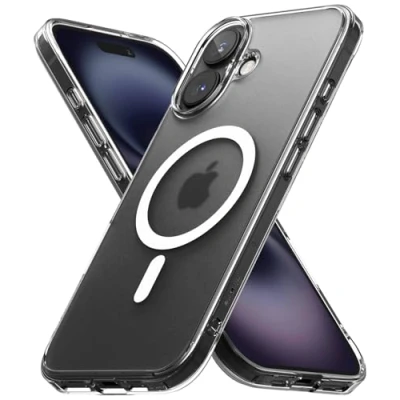 Afbeelding van Ringke Fusion Magnetic Compatibel met iPhone 16 Case Cover Magnetisch Draadloos Anti Vingerafdruk Phone Hoesje Matte Clear