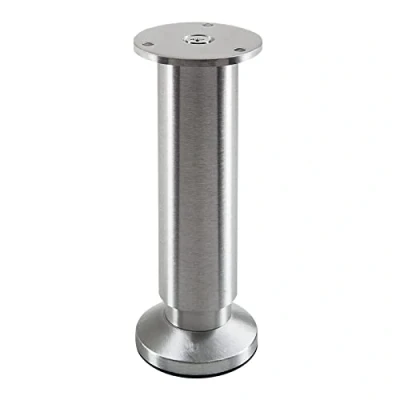 Afbeelding van SOTECH Meubelvoet TERRA hoogte 150 mm geborsteld aluminium Bedbodem in verstelbaar tot max. 15 mm, belasting 250 kg