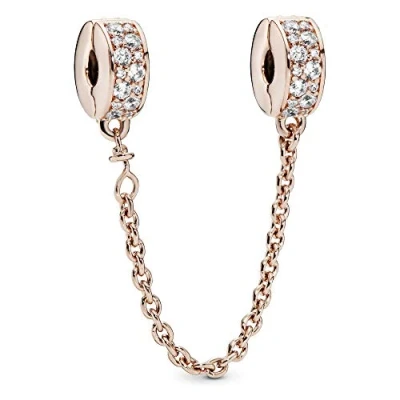 Afbeelding van Pandora 786322CZ 05 Veiligheidsketting Transparant Pave