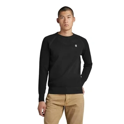 Afbeelding van G STAR RAW Engineered R Knit, Zwart (Dk Black D24456 d465 6484), XXL
