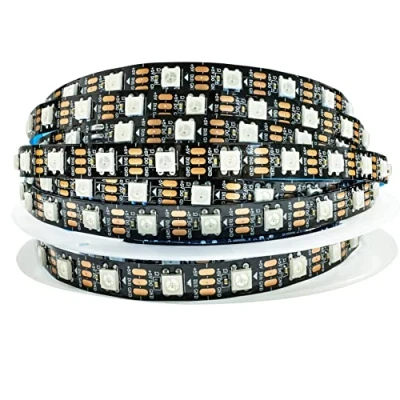 Afbeelding van Tesfish WS2812B LED Strip Light 5V, RGB Pixel 5m 5050 300 LEDs IP30 Flexibel Zwarte PCB Full Colour aanpasbare Smart lichtstrip voor Reclame Decoratie DIY Projecten