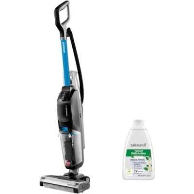 Afbeelding van BISSELL CrossWave HF2 Droog en Nat Stofzuiger Reiniging van Harde Vloeren Schoon &amp; Vuil Watertank Licht Gemakkelijk Steelstofzuiger Met Snoer Incl. Multi Surfaceoplossing 340W 3845N