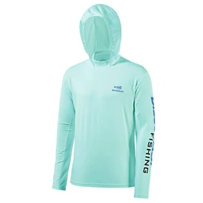 Afbeelding van Bassdash UV shirt, UPF 50+, bescherming, voor heren, lange mouwen, prestatie, vissen, hoodie met capuchon, XL