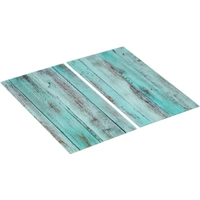 Afbeelding van WENKO Allstar 53867100 afdekplaat, glas, blauw, 30 x 52 0,5 cm
