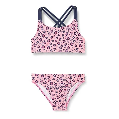 Afbeelding van Playshoes Kinder UV Schutz Bikini Leo Print Pink 158/164