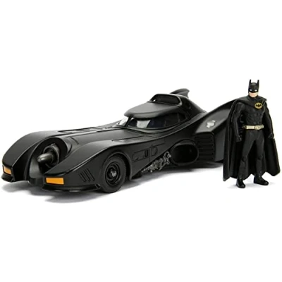 Afbeelding van JADA auto Batman 1989 Batmobile 1:24 die cast zwart 2 delig