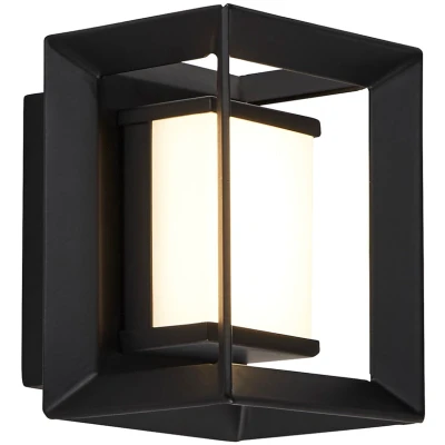 Afbeelding van Searchlight Badkamer wandlamp Chaplin Cubic 8cm 74303 1BK