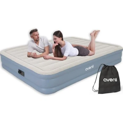 Afbeelding van AVENLI Luchtbed, zelfopblazend, voor 2 personen, 203 x 152 33 cm, met ingebouwde geïntegreerde automatische pomp