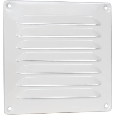 Afbeelding van Nedco schoepenrooster omgezette rand alum. 160 x mm wit