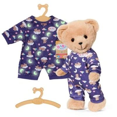 Afbeelding van BABY born Teddy pyjama, glows in the dark, poppenpyjama voor poppen van 43 cm en teddy, 836484 Zapf Creation