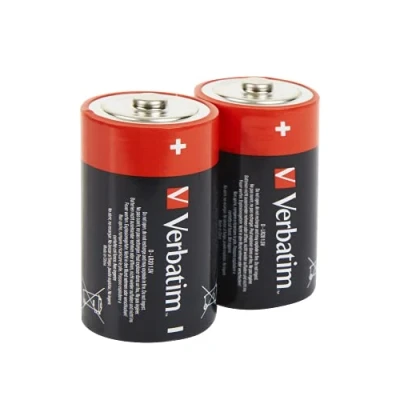 Afbeelding van Verbatim D alkalinebatterij, 1.5V / LR20, 2 stuks