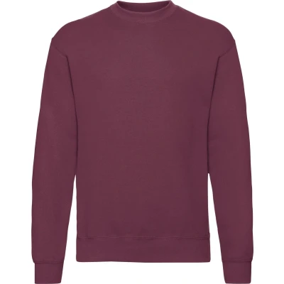 Afbeelding van Fruit Of The Loom Heren Set In Belcoro® garen Sweatshirt (Bordeaux)