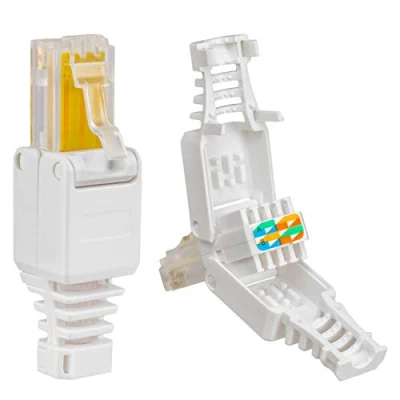 Afbeelding van S/CONN maximale connectiviteitscat. 5e Tool Less RJ45 stekker met knikbescherming