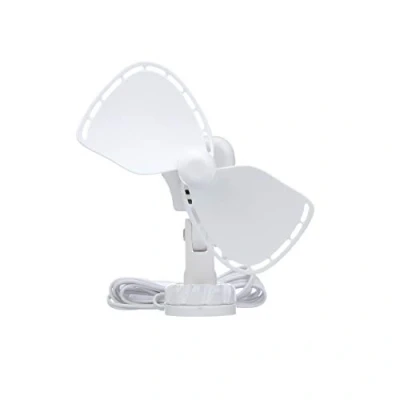 Afbeelding van Caframo Ultimate Directe Wire 12V Cabine Ventilator, Wit, Klein, 5.25&quot; x 2.5&quot; 8&quot; (757DCWBX)