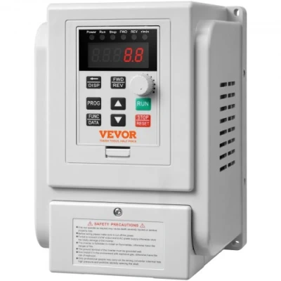 Afbeelding van VEVOR 2,2kW 10A 3HP frequentieomvormer VFD AC 220 240V frequentieregelaar snelheidsregelaar omvormermotor omvormer variabele frequentie driver inclusief 20cm besturingskabel