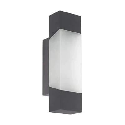Afbeelding van EGLO Gorzano Wandlamp Voor buiten SMD LED Module IP44 Antraciet