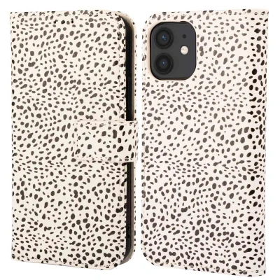 Afbeelding van Apple iPhone 12 Hoesje Kunstleder imoshion Bookcase Desert Dots Telefoonhoesje