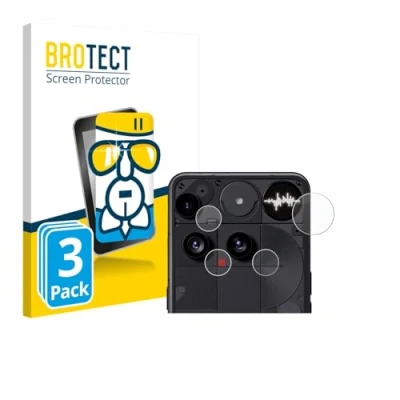 Afbeelding van BROTECT Screenprotector voor Nothing Phone (3) (ALLEEN Camera Lens) Folie Beschermfolie Beschermglas transparant (3 Stuks)