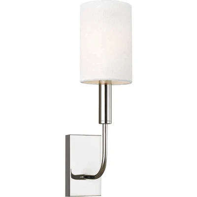 Afbeelding van Feiss LED Wandlamp Brianna 1X E14 Max 60W Polished Nickel