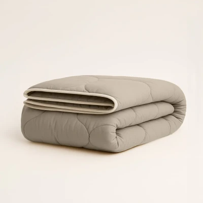 Afbeelding van Perkal Katoen Dekbed Taupe Luxe &amp; Ademend 233TC ClimaPercal 2 Persoons 200x200