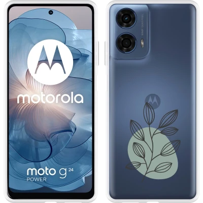Afbeelding van Cazy Hoesje geschikt voor Motorola Moto G04/G04s/G24/G24 Power Twijg