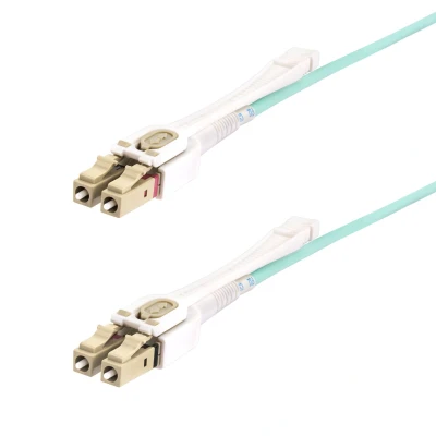Afbeelding van StarTech.com 4m LC naar (UPC) OM4 Multimode Glasvezelkabel met Push Pull Tabs, 50/125µm, 100G Net