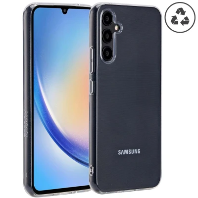 Afbeelding van Samsung Galaxy A34 (5G) Hoesje Siliconen en TPU (zacht) Accezz Softcase/Backcover Transparant Telefoonhoesje