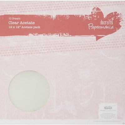 Afbeelding van Papermania 30,5 x cm effen acetaatblad, 10 stuks