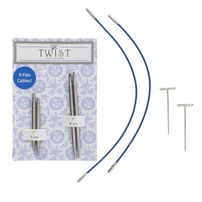 Afbeelding van ChiaoGoo TWIST Lace short combo pack 5+8cm &quot;sokkenwonder&quot; 3.75 mm