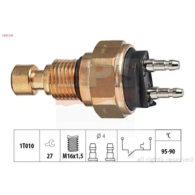 Afbeelding van Temperatuurschakelaar, radiateurventilator EPS 1.850.139