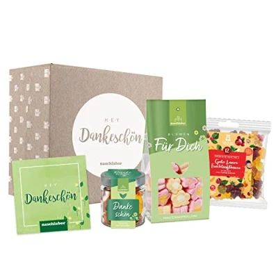 Afbeelding van naschlabor Dankjewelry geschenkdoos, gewoon uit het hart bedankt, een klein bedankje met verschillende lekkernijen